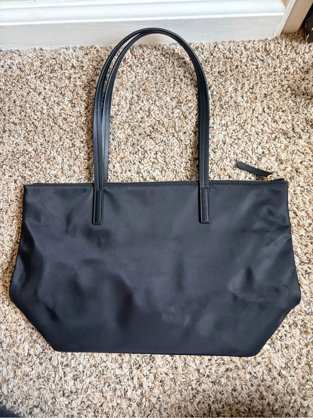 Kate Spade Outlet Hayden Top Zip Tote — Black Nylon